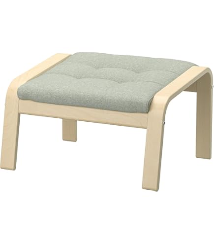 イケアのアームチェアとフットスツールの商品説明 Amazon.co.jp: IKEA POÄNG アームチェアとフットスツール バーチベニア